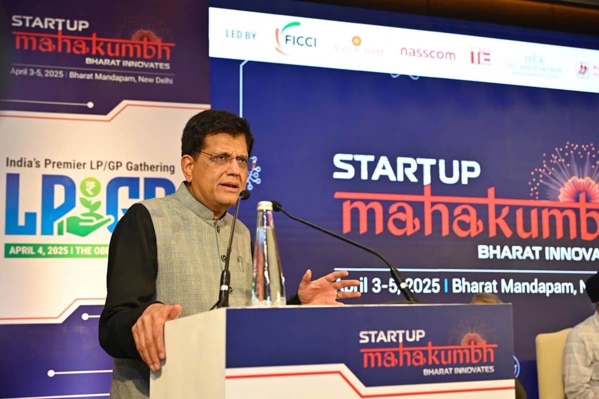 Commerce Minister Piyush Goyal launches the Startup India Desk helpline