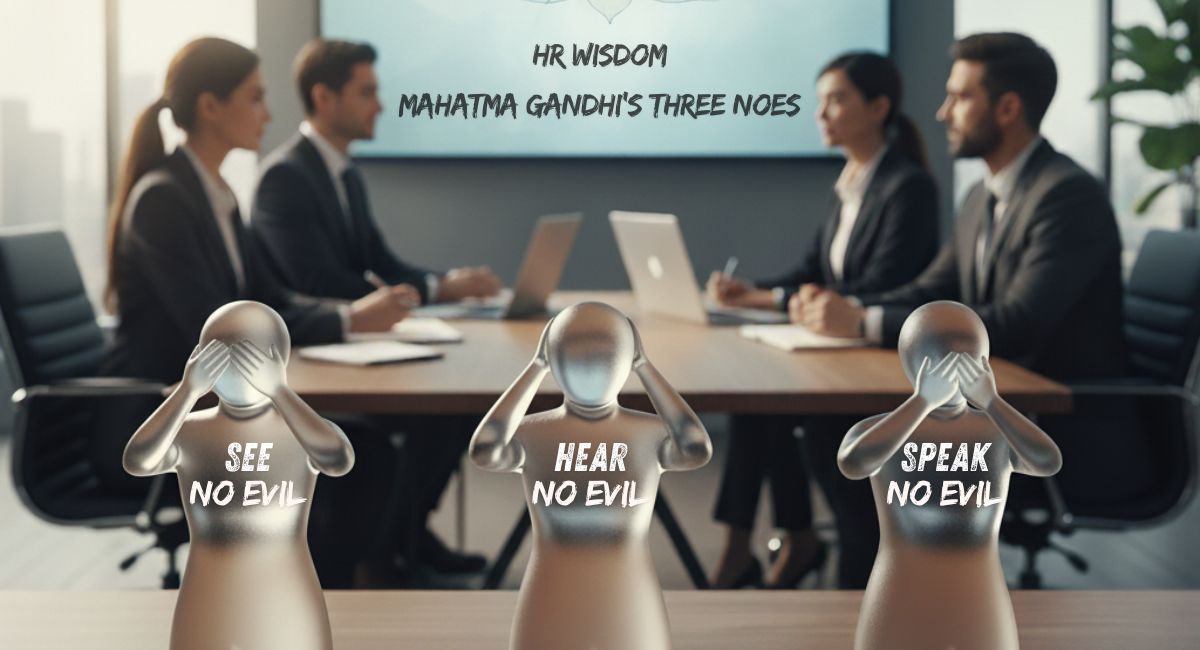 HR Wisdom Through Mahatma Gandhi’s Three Noes