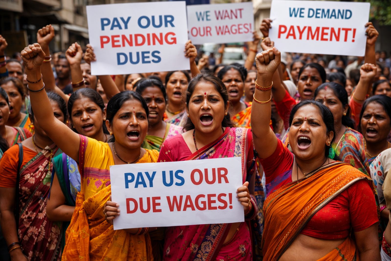ASHA Workers Stage Protest Over Pending Honorarium